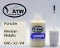 Preview: Porsche, Meridian Metallic, 6A6 / X2 / 64: 20ml Lackstift, von ATW Autoteile West.